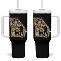 Georgia Duck Hunting Season Tumbler With Handle Labrador Retriever Hunter Gift - Wonder Print Shop