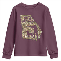 Georgia Duck Hunting Season Youth Sweatshirt Labrador Retriever Hunter Gift - Wonder Print Shop