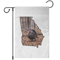 Georgia Turkey Hunting Garden Flag Camo American Flag Hunter Gift - Wonder Print Shop