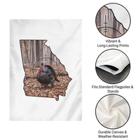 Georgia Turkey Hunting Garden Flag Camo American Flag Hunter Gift - Wonder Print Shop