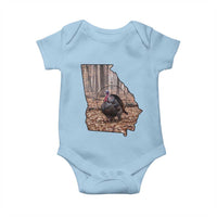 Georgia Turkey Hunting Baby Onesie Camo American Flag Hunter Gift - Wonder Print Shop