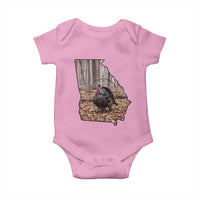 Georgia Turkey Hunting Baby Onesie Camo American Flag Hunter Gift - Wonder Print Shop