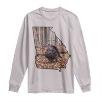 Georgia Turkey Hunting Long Sleeve Shirt Camo American Flag Hunter Gift - Wonder Print Shop