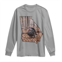 Georgia Turkey Hunting Long Sleeve Shirt Camo American Flag Hunter Gift - Wonder Print Shop