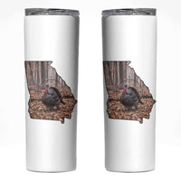 Georgia Turkey Hunting Skinny Tumbler Camo American Flag Hunter Gift - Wonder Print Shop