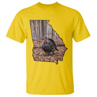 Georgia Turkey Hunting T Shirt Camo American Flag Hunter Gift - Wonder Print Shop
