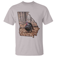 Georgia Turkey Hunting T Shirt Camo American Flag Hunter Gift - Wonder Print Shop