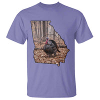 Georgia Turkey Hunting T Shirt Camo American Flag Hunter Gift - Wonder Print Shop