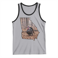 Georgia Turkey Hunting Tank Top Camo American Flag Hunter Gift - Wonder Print Shop