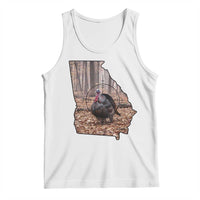 Georgia Turkey Hunting Tank Top Camo American Flag Hunter Gift - Wonder Print Shop