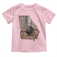Georgia Turkey Hunting Toddler T Shirt Camo American Flag Hunter Gift - Wonder Print Shop