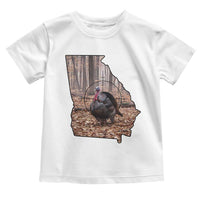 Georgia Turkey Hunting Toddler T Shirt Camo American Flag Hunter Gift - Wonder Print Shop