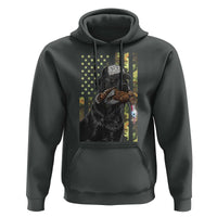 Camo Hunting Dog Turkey American Pride Gift Hoodie - Wonder Print Shop