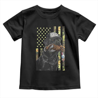Camo Hunting Dog Turkey American Pride Gift Toddler T Shirt - Wonder Print Shop