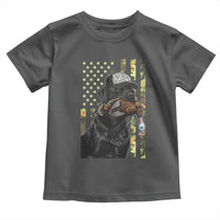 Camo Hunting Dog Turkey American Pride Gift Toddler T Shirt - Wonder Print Shop