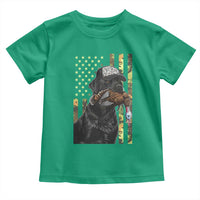 Camo Hunting Dog Turkey American Pride Gift Toddler T Shirt - Wonder Print Shop