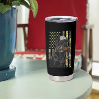 Camo Hunting Dog Turkey American Pride Gift Tumbler Cup - Wonder Print Shop