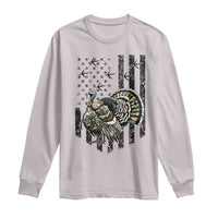 Turkey Hunter Long Sleeve Shirt Patriotic American Flag Gift - Wonder Print Shop