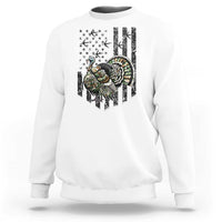 Turkey Hunter Sweatshirt Patriotic American Flag Gift - Wonder Print Shop