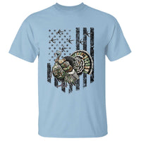 Turkey Hunter T Shirt Patriotic American Flag Gift - Wonder Print Shop