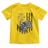 Turkey Hunter Toddler T Shirt Patriotic American Flag Gift - Wonder Print Shop