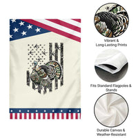 Turkey Hunter Garden Flag Patriotic American Flag Gift