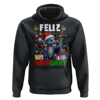 Funny Dragon Throwing Dart Christmas Gift Hoodie Feliz Navidart - Wonder Print Shop