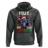 Funny Dragon Throwing Dart Christmas Gift Hoodie Feliz Navidart - Wonder Print Shop