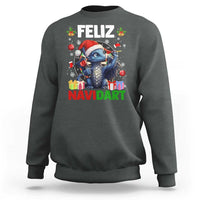 Funny Dragon Throwing Dart Christmas Gift Sweatshirt Feliz Navidart - Wonder Print Shop