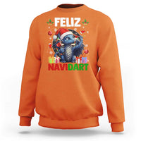 Funny Dragon Throwing Dart Christmas Gift Sweatshirt Feliz Navidart - Wonder Print Shop