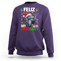 Funny Dragon Throwing Dart Christmas Gift Sweatshirt Feliz Navidart - Wonder Print Shop