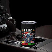 Funny Dragon Throwing Dart Christmas Gift Tumbler Cup Feliz Navidart - Wonder Print Shop