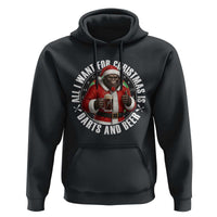 Funny Santa Bigfoot Dartist Beer Lover Hoodie Merry Dartsmas Christmas Gift - Wonder Print Shop
