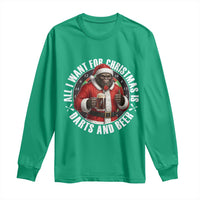 Funny Santa Bigfoot Dartist Beer Lover Long Sleeve Shirt Merry Dartsmas Christmas Gift - Wonder Print Shop