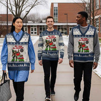 All I Want For Xmas Is A 180 V-Neck Knit Sweater Vest Bigfoot Lover Dartist Gift - Wonder Print Shop