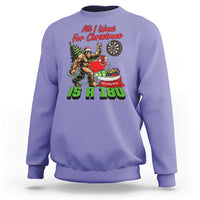 All I Want For Christmas Is A 180 Sweatshirt Bigfoot Lover Dartist Gift - Wonder Print Shop