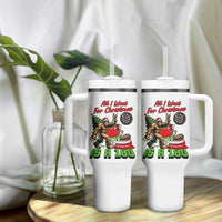 All I Want For Christmas Is A 180 Tumbler With Handle Bigfoot Lover Dartist Gift - Wonder Print Shop
