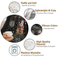 All I Want For Christmas Is A 180 Throw Blanket Santa Dart Player Xmas Gift - Wonder Print Shop