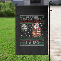 All I Want For Christmas Is A 180 Garden Flag Santa Dart Player Xmas Gift - Wonder Print Shop