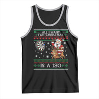 All I Want For Christmas Is A 180 Tank Top Santa Dart Player Xmas Gift - Wonder Print Shop