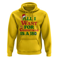 Funny Dart Player Hoodie All I Want For Christmas Is A 180 - Wonder Print Shop