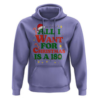 Funny Dart Player Hoodie All I Want For Christmas Is A 180 - Wonder Print Shop