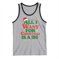 Funny Dart Player Tank Top All I Want For Christmas Is A 180 - Wonder Print Shop