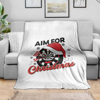 Funny Dart Player Aim For Christmas Throw Blanket Gift For Dartist - Wonder Print Shop