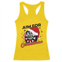 Funny Dart Player Aim For Christmas Racerback Tank Top Gift For Dartist - Wonder Print Shop