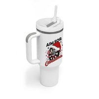 Funny Dart Player Aim For Christmas Tumbler With Handle Gift For Dartist - Wonder Print Shop