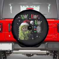Funny Cat Throwing Dart Ho Ho Ho Spare Tire Cover Christmas Gift For Dart Player - Wonder Print Shop