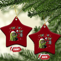 Funny Cat Throwing Dart Ho Ho Ho Ceramic Ornament Christmas Gift For Dart Player - Wonder Print Shop
