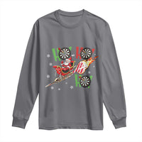 Christmas Dart Game Long Sleeve Shirt Funny Ho Ho Ho Dart Player Holiday Gift - Wonder Print Shop