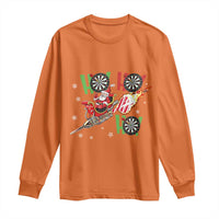 Christmas Dart Game Long Sleeve Shirt Funny Ho Ho Ho Dart Player Holiday Gift - Wonder Print Shop